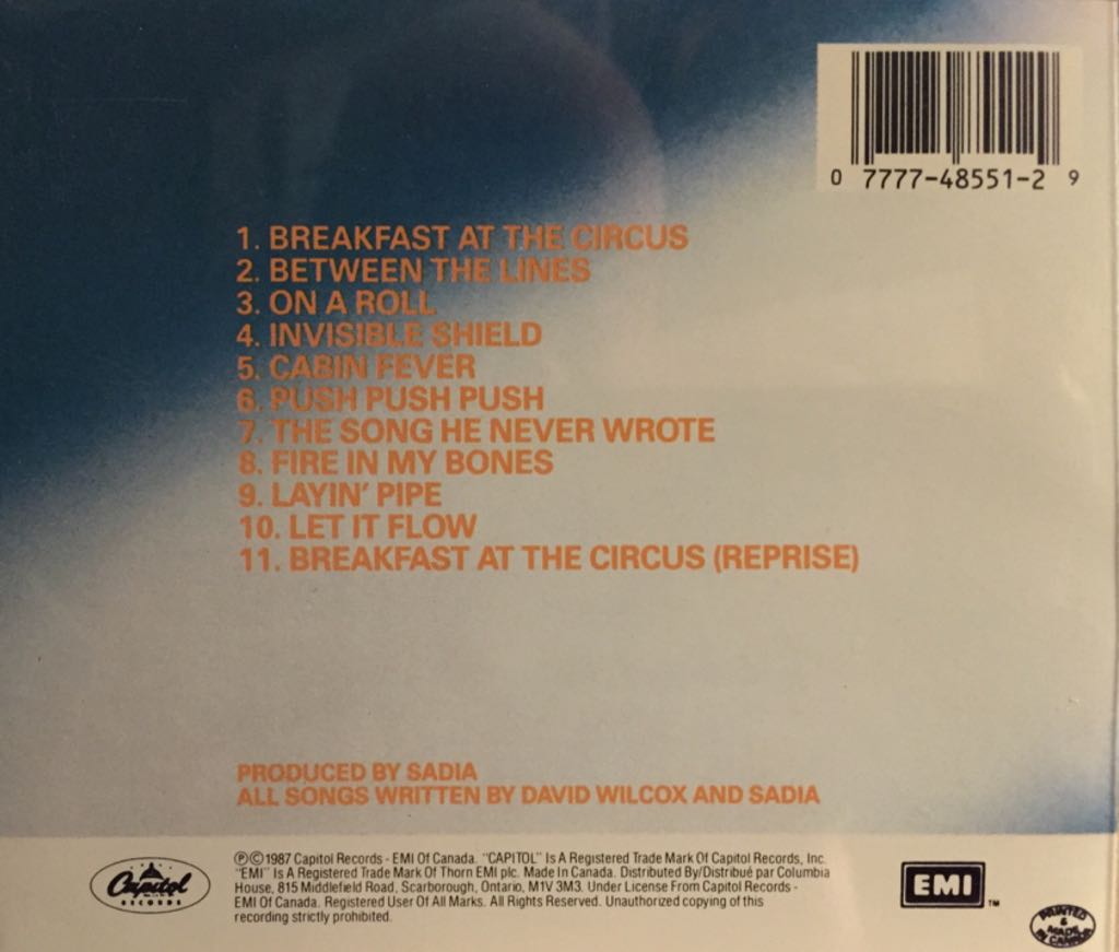 Breakfast At The Circus - David Wilcox (CD) music collectible [Barcode 077774855129] - Main Image 2