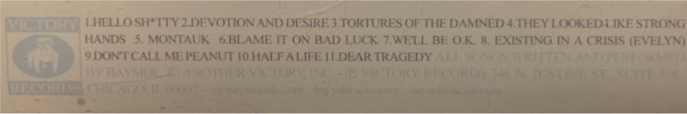 Bayside - Bayside (CD - 40:42) music collectible [Barcode 746105025820] - Main Image 3