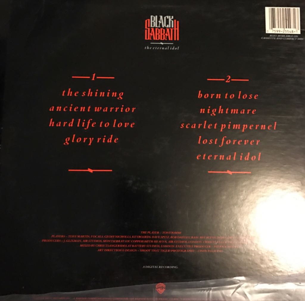 Eternal Idol (Vinyl), The - Black Sabbath (12”) music collectible [Barcode 075992554817] - Main Image 2