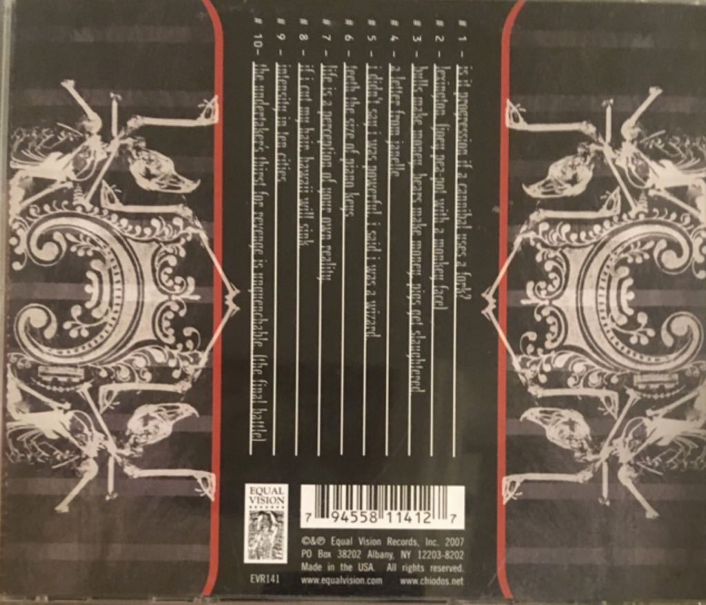 Bone Palace Ballet - Chiodos (CD - 3834) music collectible [Barcode 794558114127] - Main Image 2