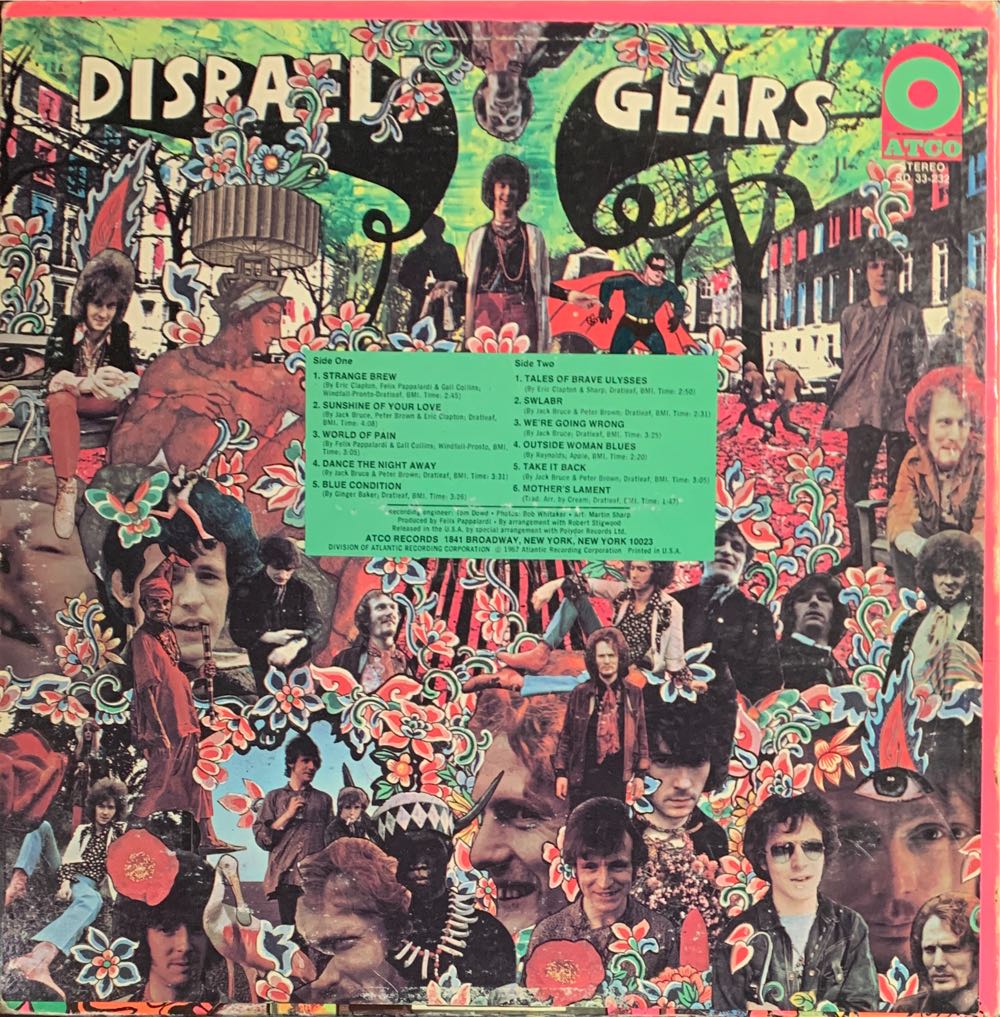 Disraeli Gears - Cream (12” - 33) music collectible [Barcode 600753548431] - Main Image 3