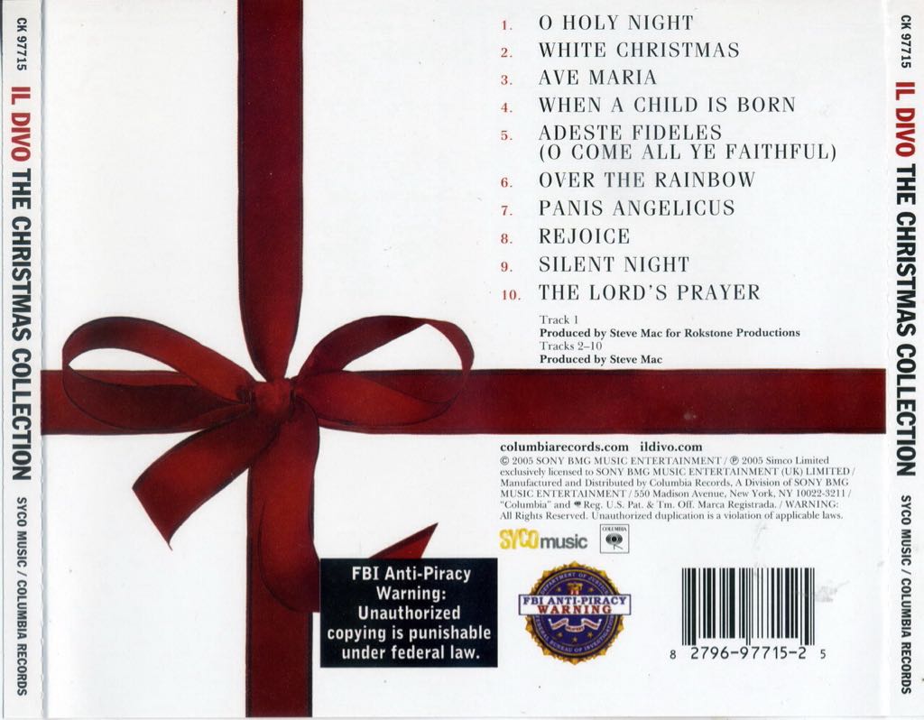 Il Divo The Christmas Collection - Il Divo (CD) music collectible [Barcode 827969775929] - Main Image 2