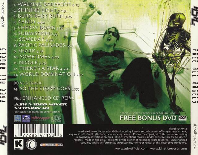 Free All Angels - Ash (CD) music collectible [Barcode 5026854010021] - Main Image 2