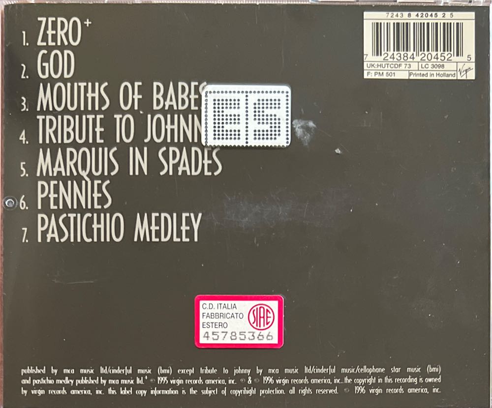 Zero - Smashing Pumpkins (CD) music collectible [Barcode 724384204525] - Main Image 3