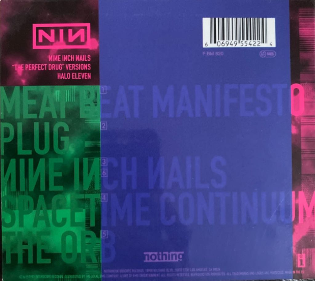 The Perfect Drug - Nine Inch Nails (CD) music collectible [Barcode 606949554224] - Main Image 2