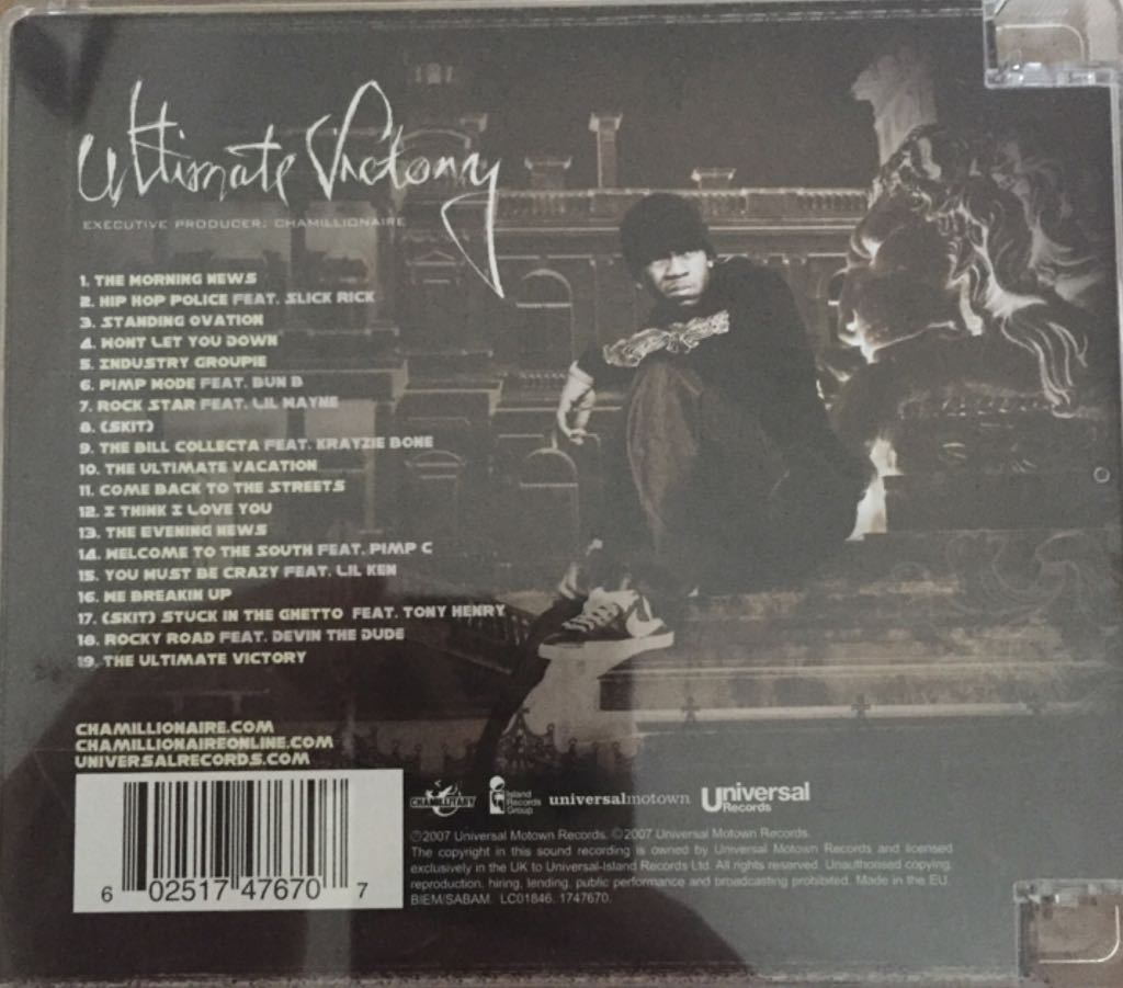 Ultimate Victory - Chamillionaire (CD) music collectible [Barcode 602517476707] - Main Image 2