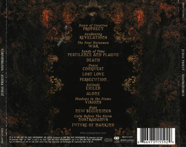 Nostradamus - Judas Priest (CD - 10248) music collectible [Barcode 886973070826] - Main Image 2