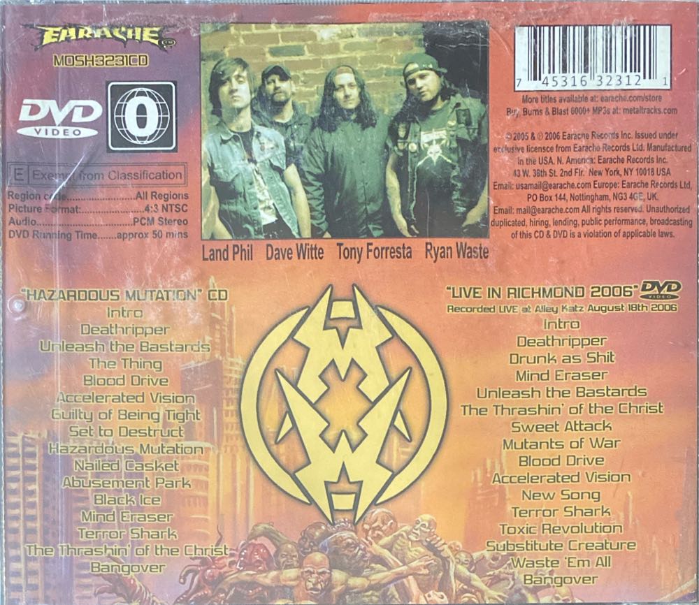 Hazardous Mutation - Municipal Waste (CD) music collectible - Main Image 2
