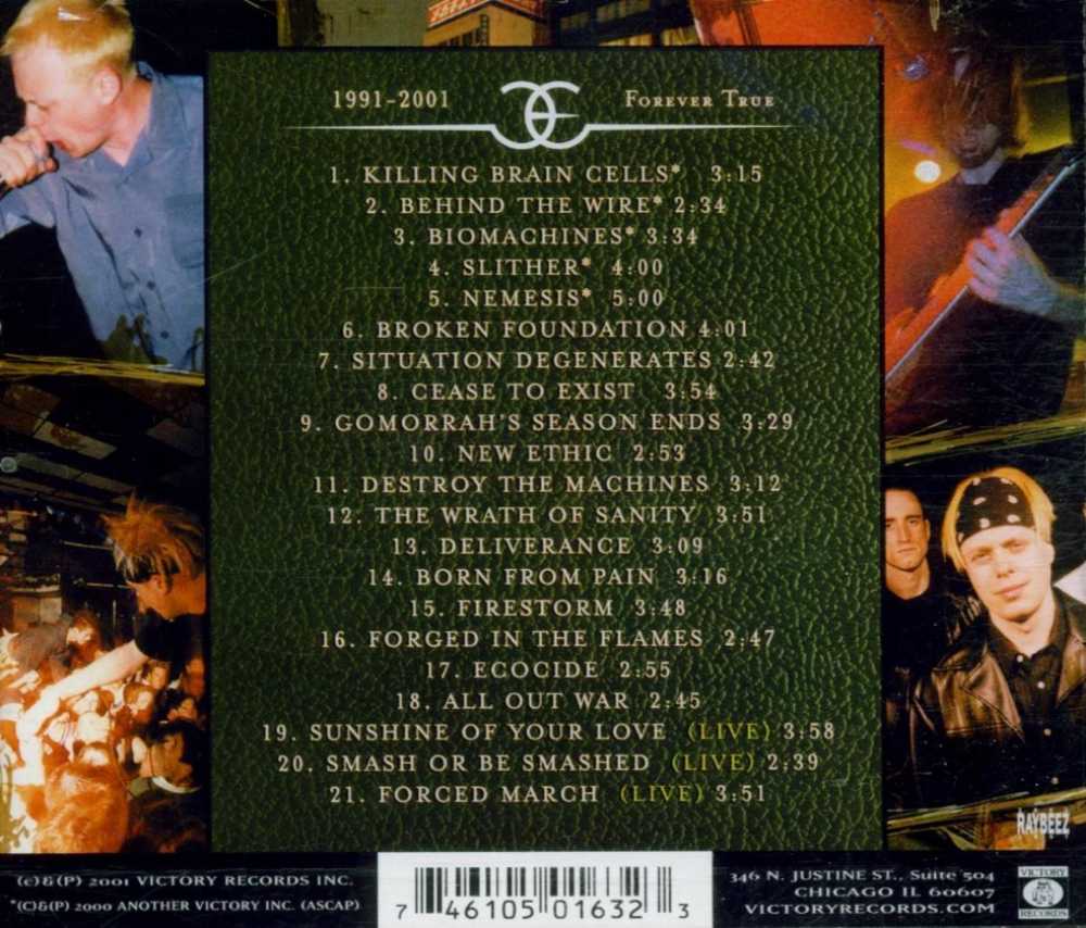 1991-2001 Forever True (CDR) - Earth Crisis (CD-R) music collectible [Barcode 746105016323] - Main Image 2