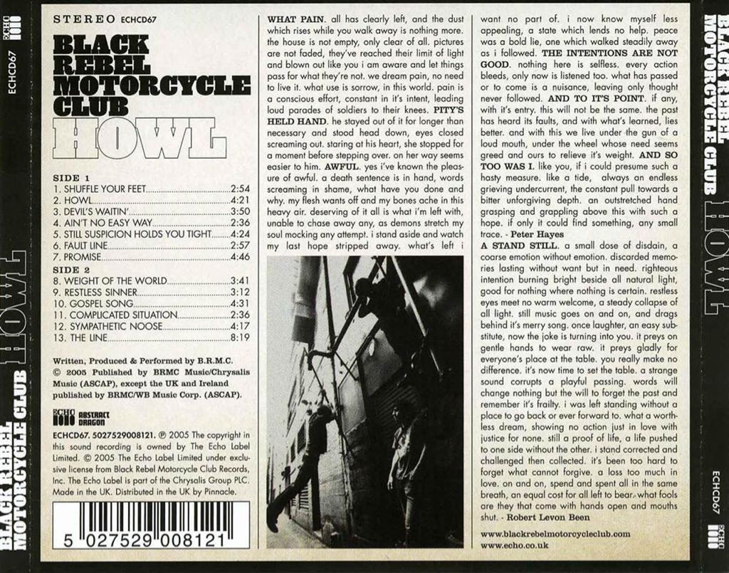 Howl - Black Rebel Motorcycle Club (CD) music collectible [Barcode 828767160122] - Main Image 2