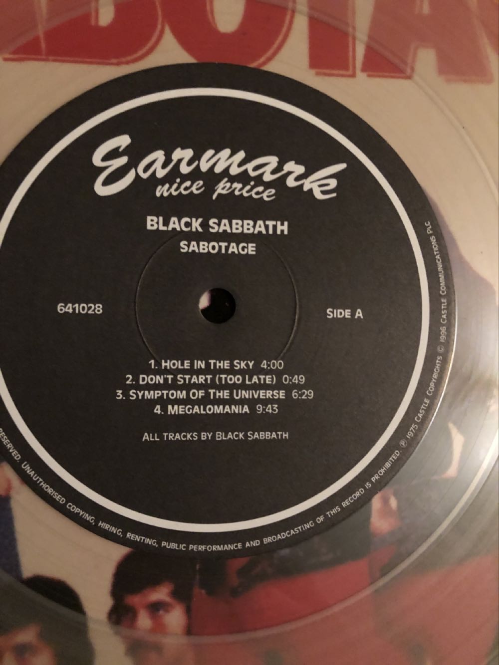 Sabotage - Black Sabbath (12”) music collectible - Main Image 4