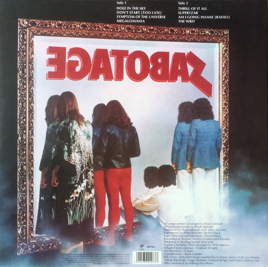 Sabotage - Black Sabbath (12”) music collectible - Main Image 2
