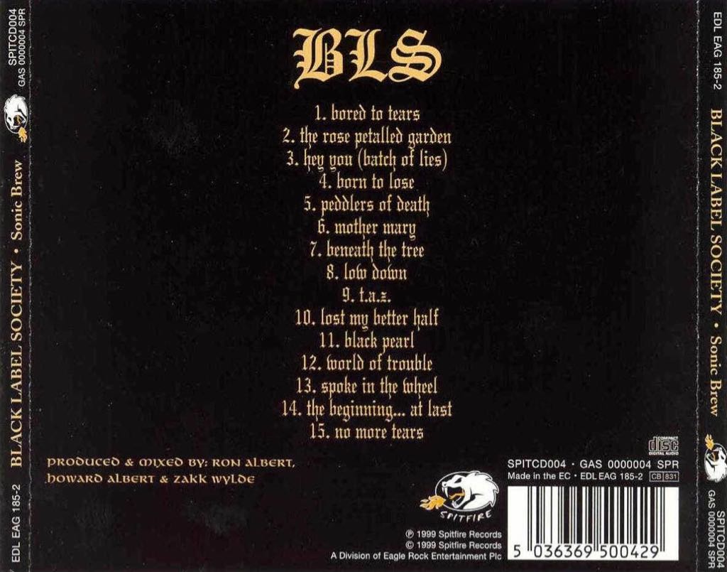 Sonic Brew - Black Label Society (CD - 6643) music collectible [Barcode 826992502229] - Main Image 2