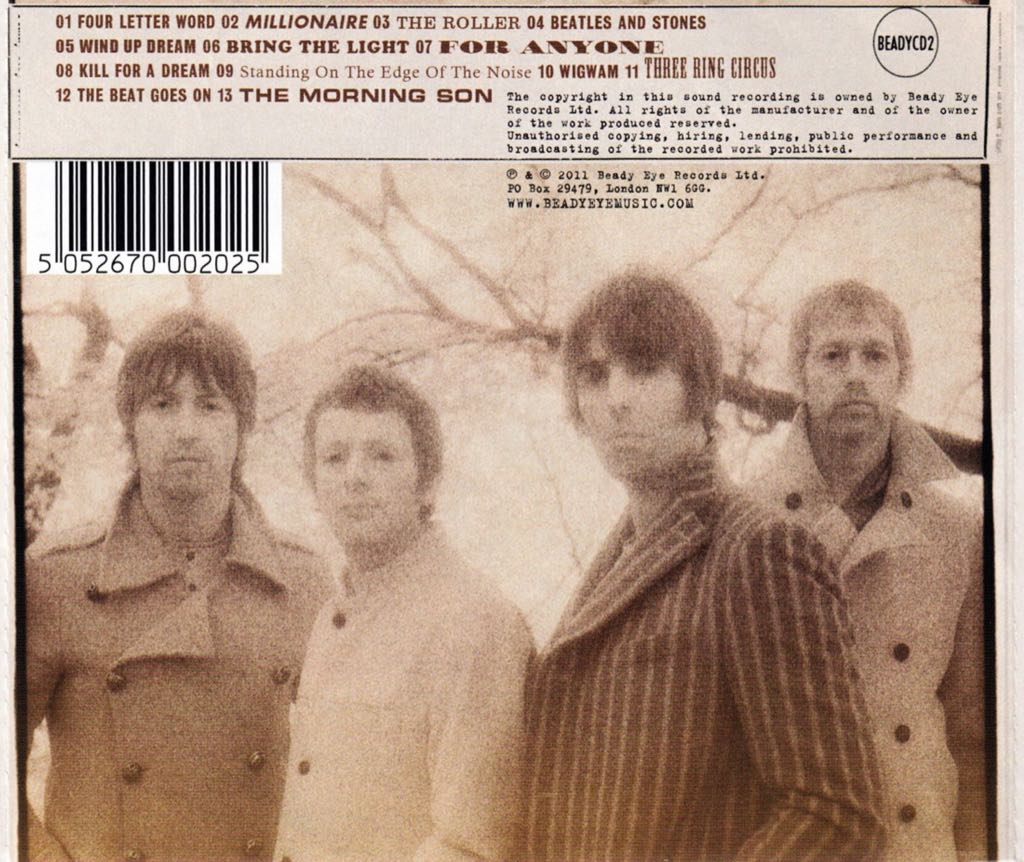 Different Gear, Still Speeding - Beady Eye (CD) music collectible [Barcode 842803006120] - Main Image 2