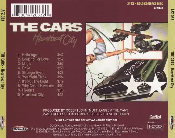 Heartbeat City - Cars, The (CD - 39) music collectible [Barcode 075596029629] - Main Image 2