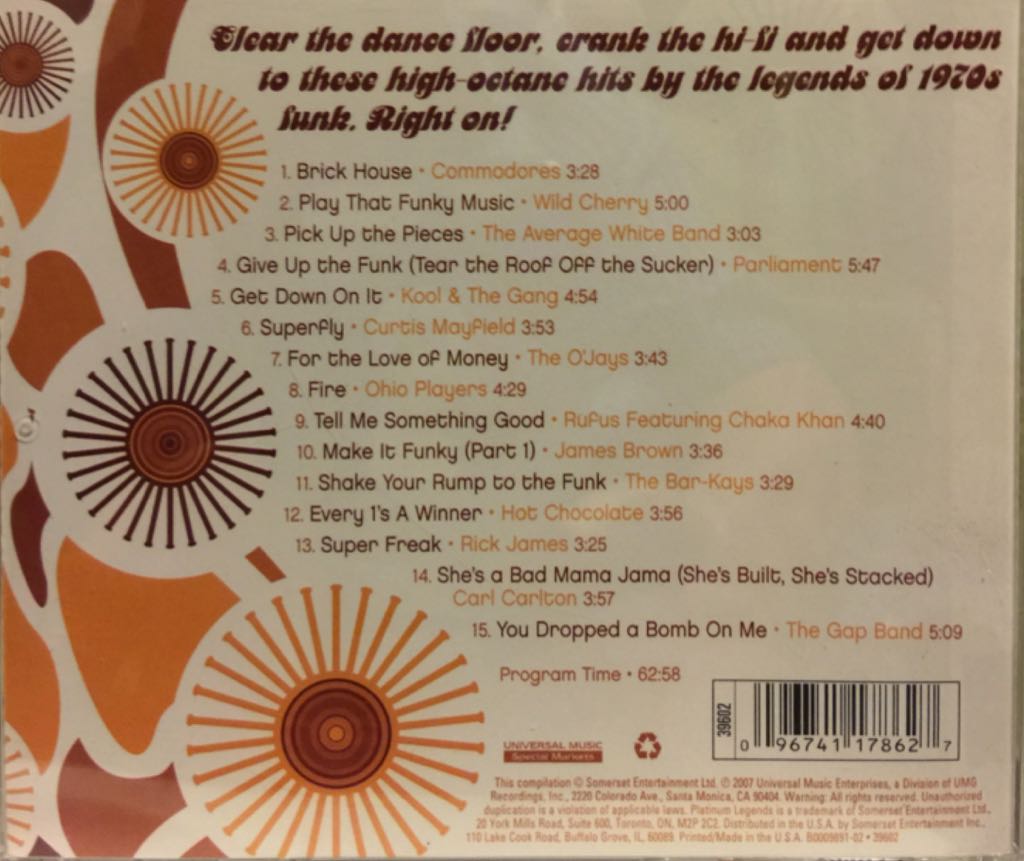 The Best Of Funk - Various Artists (CD) music collectible [Barcode 096741178627] - Main Image 2