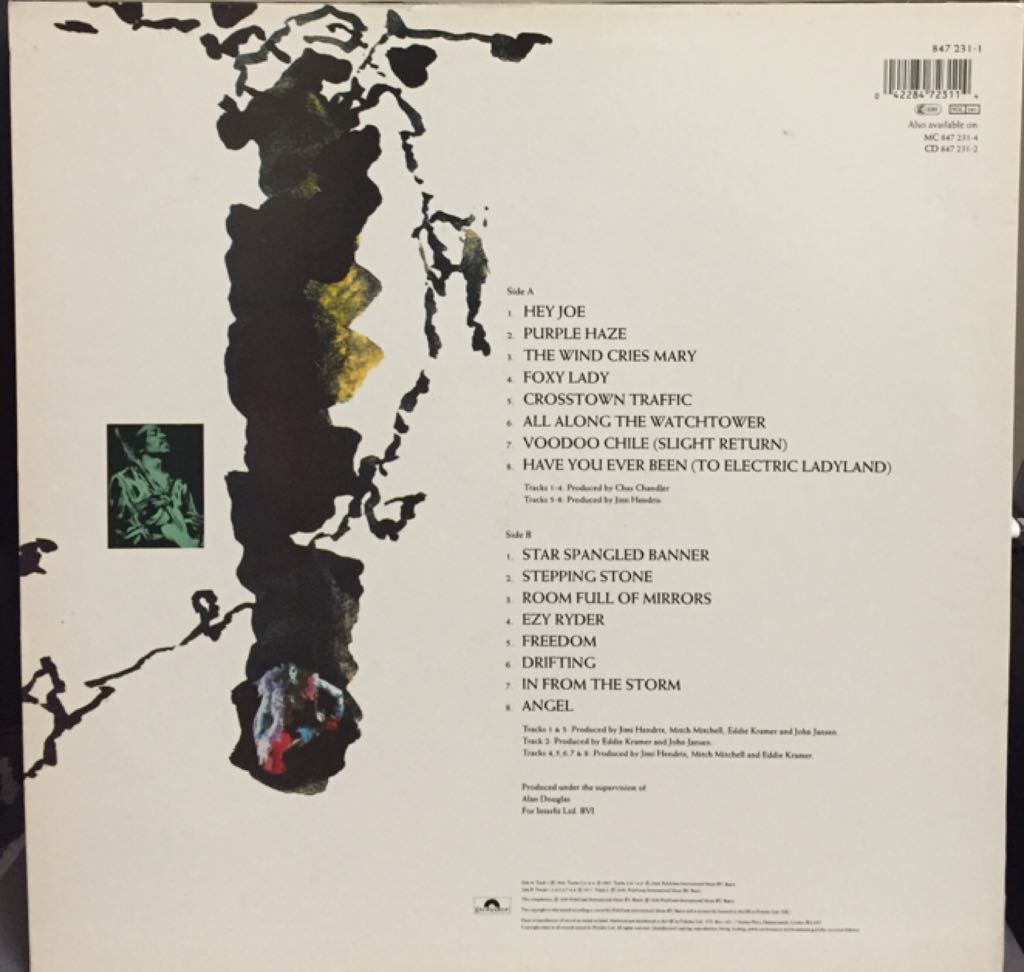 Jimi Hendrix Cornerstones 1967-1970 - Hendrix, Jimi music collectible [Barcode 042284723114] - Main Image 2