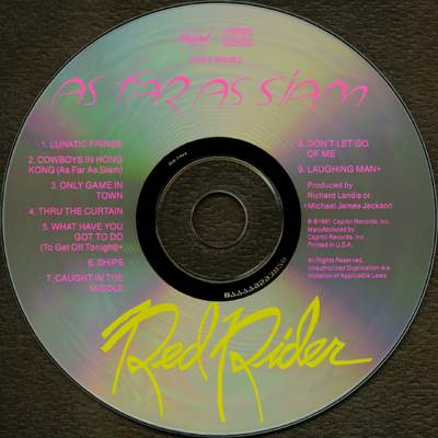 As Far As Siam - Red Rider (CD - 35) music collectible [Barcode 077779593828] - Main Image 2