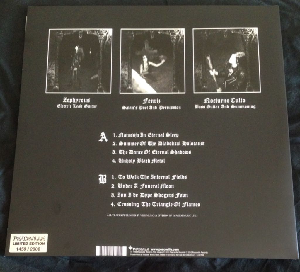 Under A Funeral Moon - Darkthrone (12” - 4037) music collectible [Barcode 801056803511] - Main Image 2