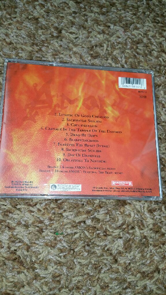 Amon: Feasting The Beast - Deicide (Cassette) music collectible [Barcode 016861911126] - Main Image 2