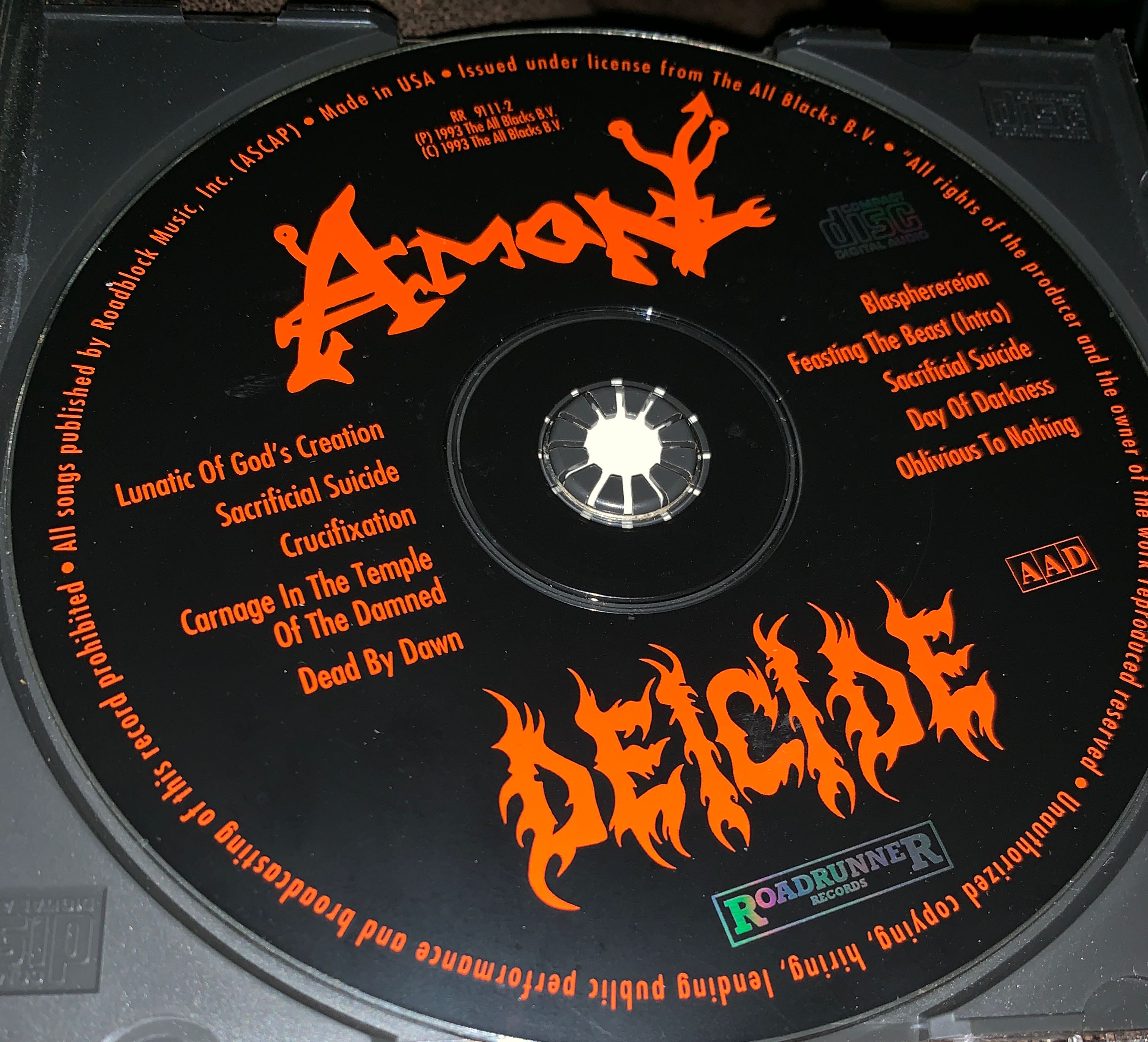 Amon: Feasting The Beast - Deicide (Cassette) music collectible [Barcode 016861911126] - Main Image 3