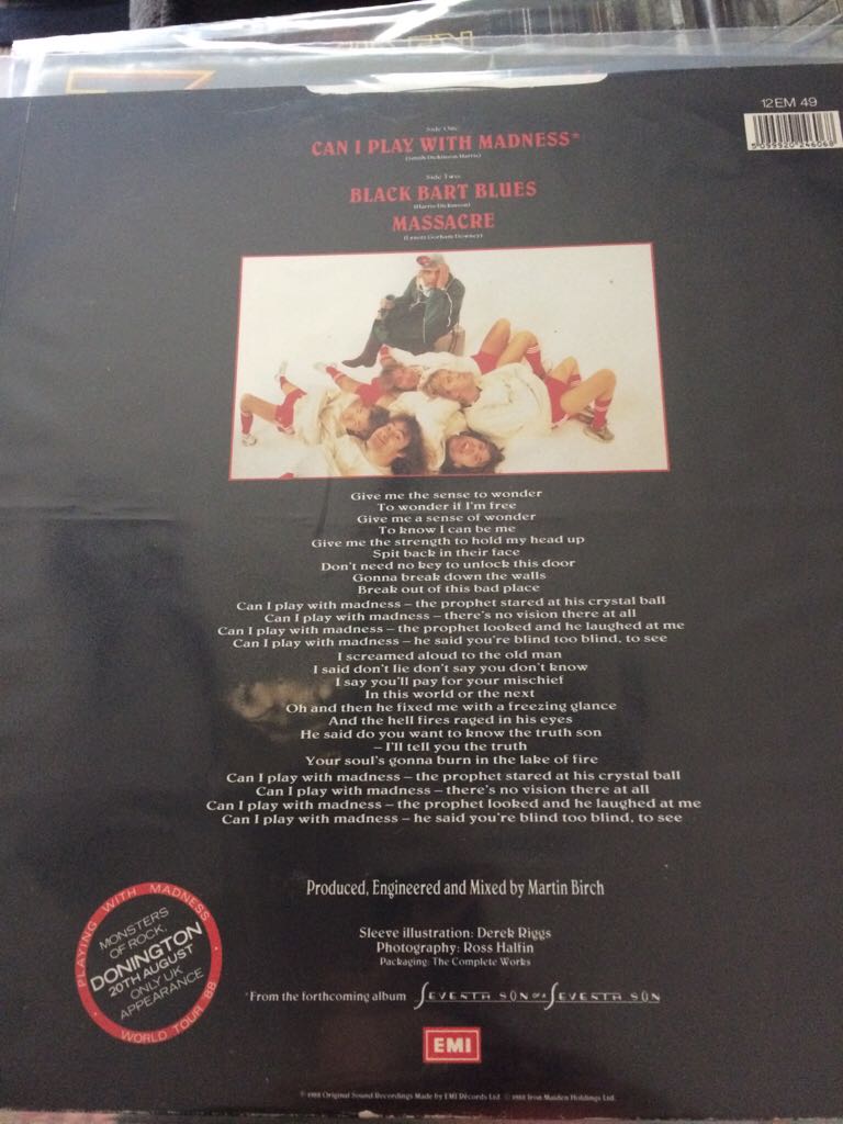 Can I Play With Madness - Iron Maiden (12”) music collectible [Barcode 5099920246068] - Main Image 2