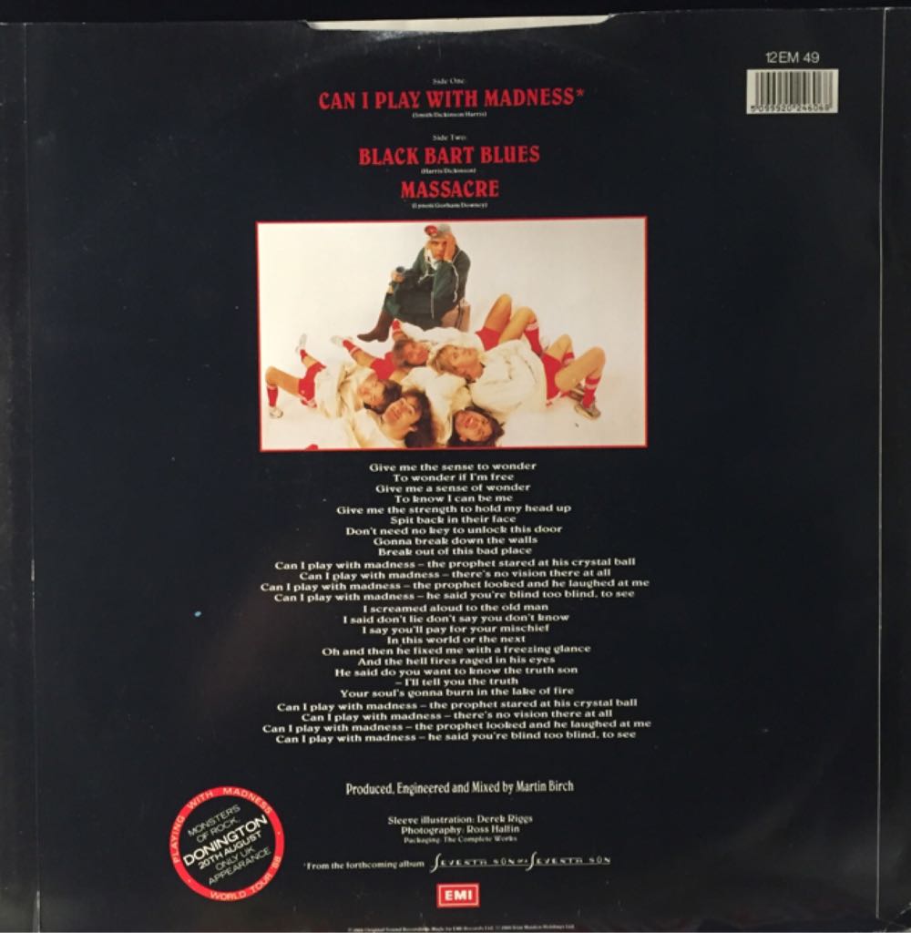 Can I Play With Madness - Iron Maiden (12”) music collectible - Main Image 2