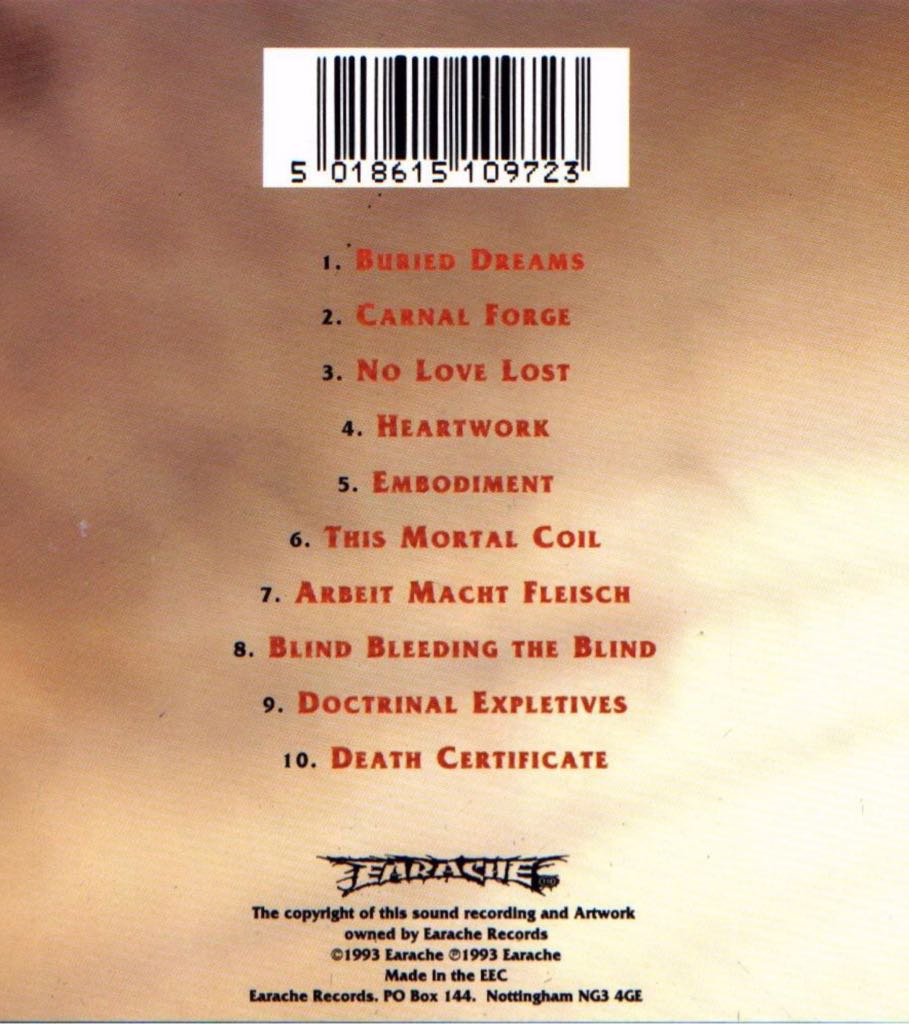 Heartwork - Carcass (12” - 42) music collectible [Barcode 5055006509793] - Main Image 2