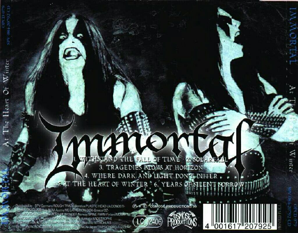 Immortal - At The Heart Of Winter - Immortal (CD - 4604) music collectible [Barcode 4001617207925] - Main Image 2