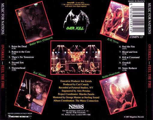 Feel The Fire - Overkill (CD) music collectible - Main Image 2