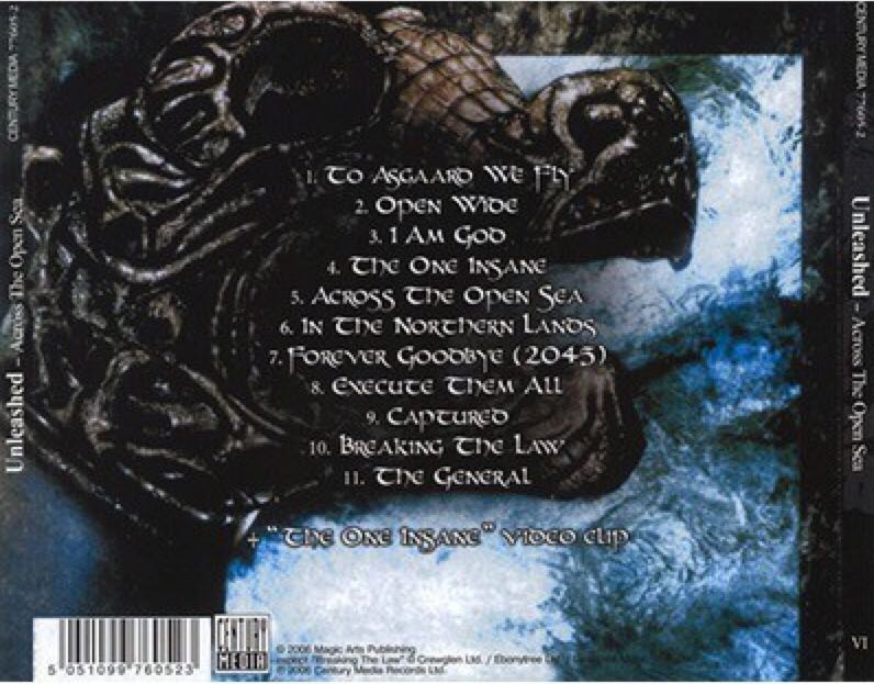 Across The Open Sea - Unleashed (CD - 37) music collectible [Barcode 5051099760523] - Main Image 2