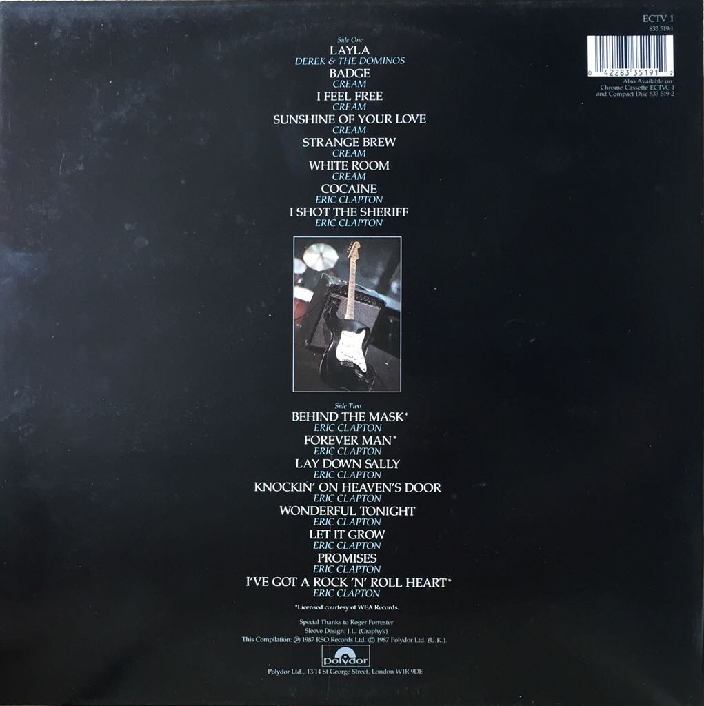 Time Pieces - The best of Eric Clapton - Eric Clapton (12”) music collectible - Main Image 2