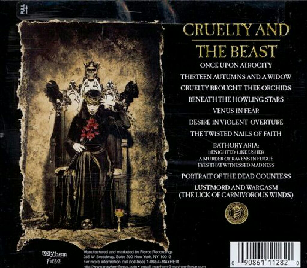 Cruelty the Beast - Cradle Of Filth (CD) music collectible [Barcode 5016583124229] - Main Image 2