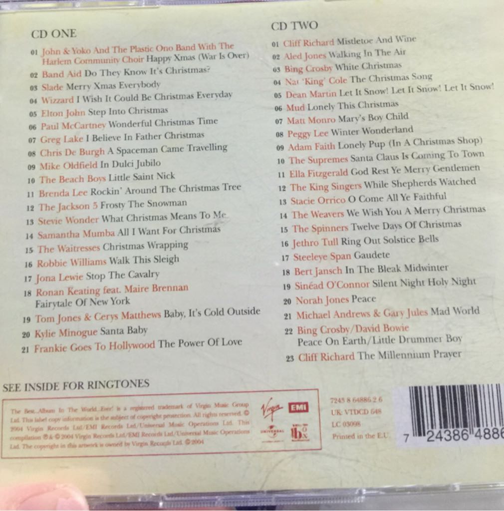 The Best Christmas Album in the World… Ever! - Various Artists (CD) music collectible [Barcode 724386488626] - Main Image 2