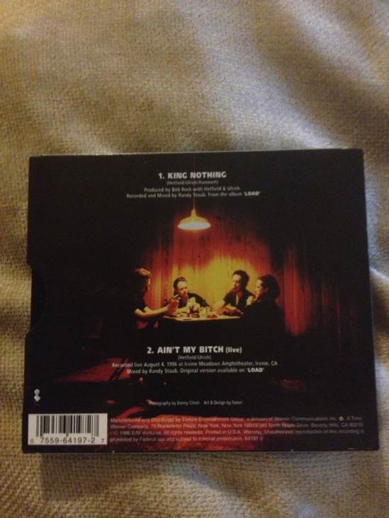 King Nothing Single - Metallica (CD) music collectible [Barcode 075596419727] - Main Image 2