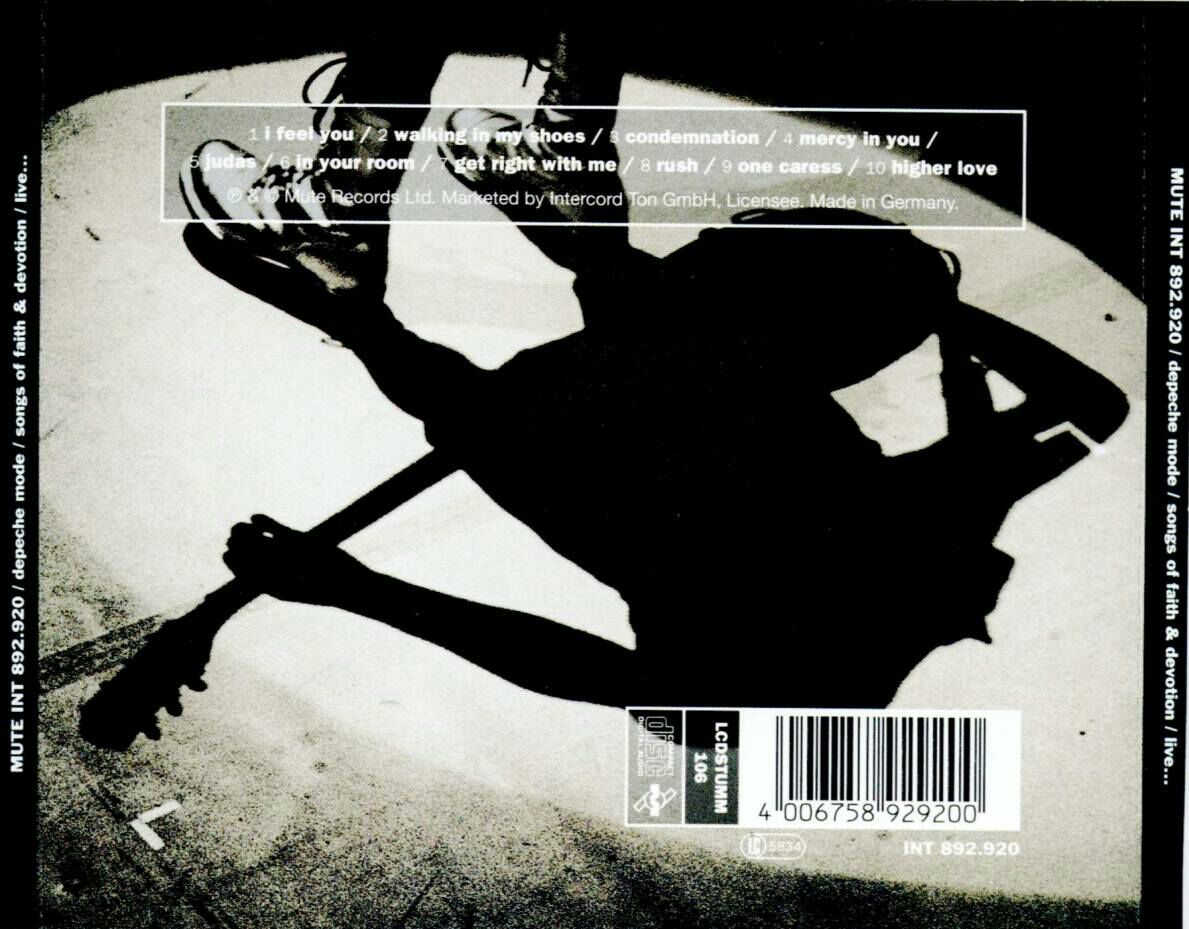 Songs of Faith and Devotion Live - Depeche Mode (CD) music collectible [Barcode 4006758929200] - Main Image 2
