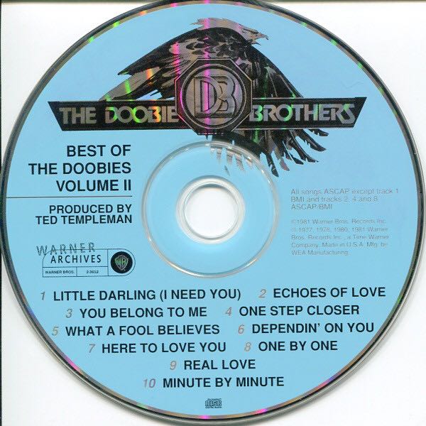 Best of the Doobies Vol. 2 - The Doobie Brothers (12” - 37) music collectible [Barcode 075992361224] - Main Image 4