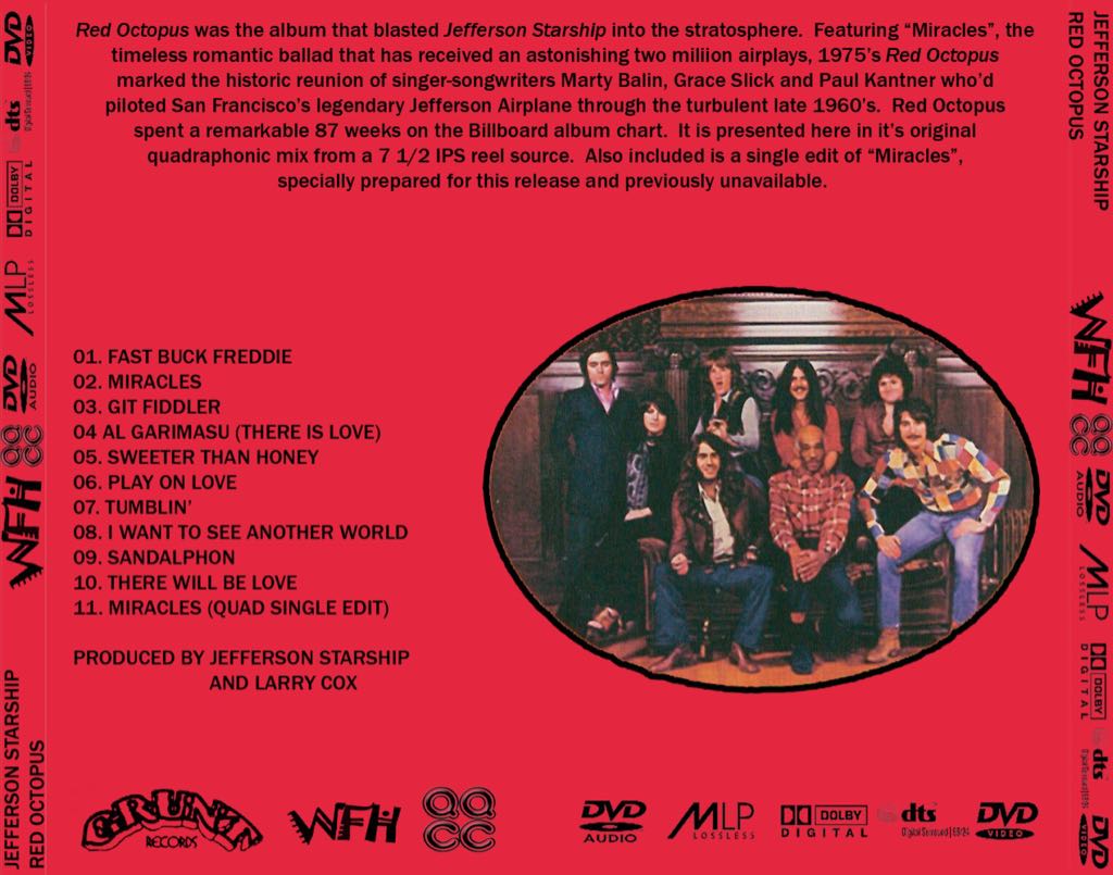 Red Octopus - Jefferson Starship (CD-R) music collectible - Main Image 2