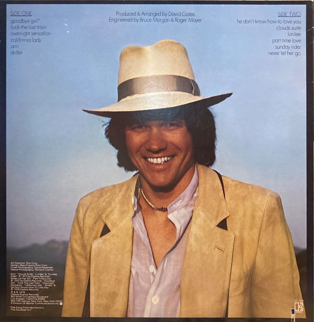 Goodbye Girl - Gates, David (12”) music collectible - Main Image 2