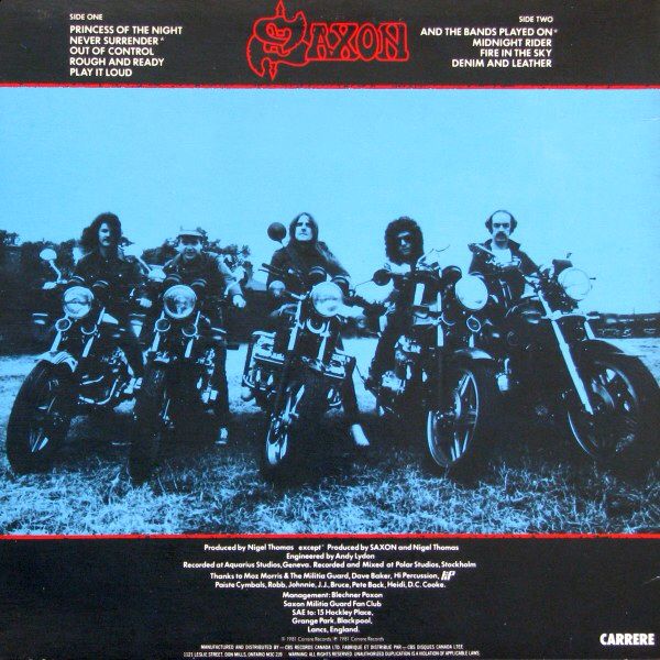 Denim And Leather - Saxon (12”) music collectible - Main Image 2