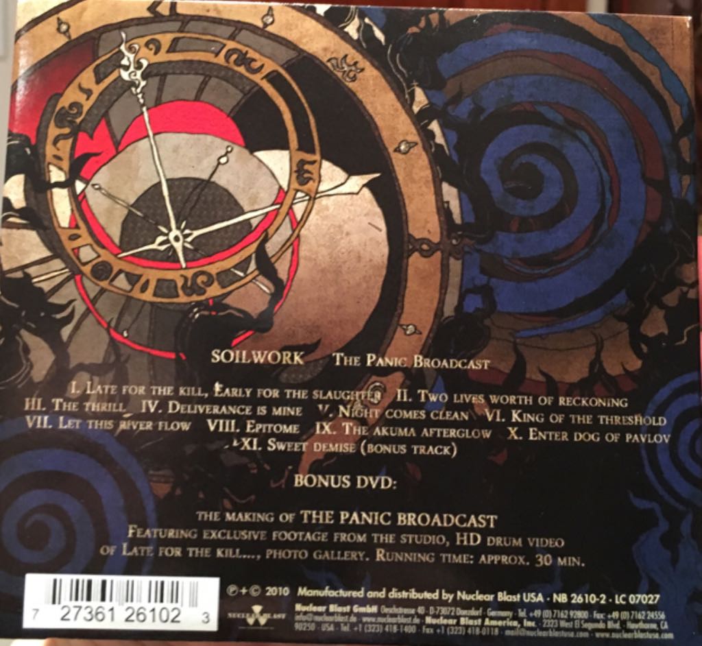 The Panic Broadcast - Soilwork (CD/DVD) music collectible [Barcode 727361261023] - Main Image 2