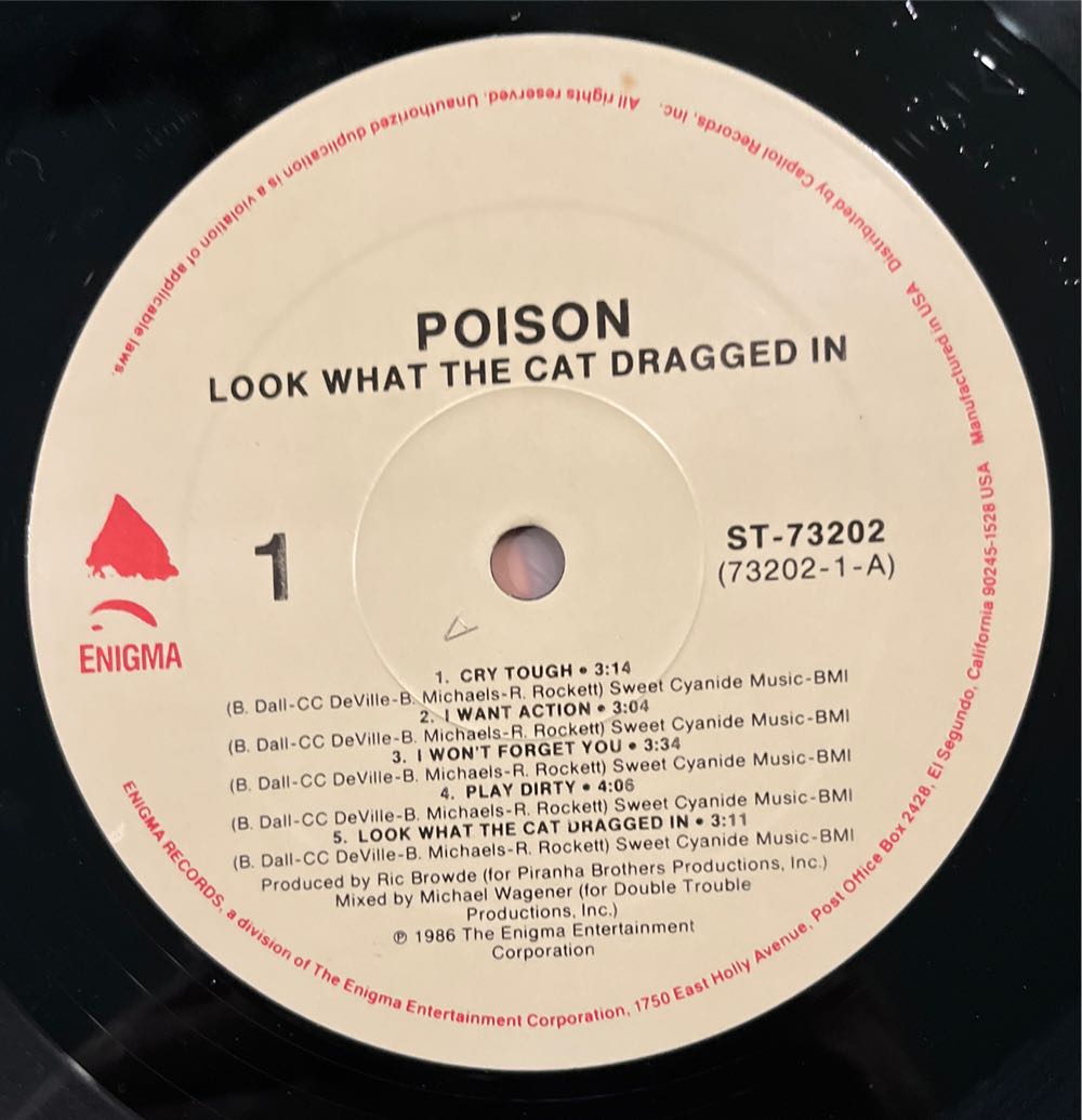 Look What the Cat Dragged In - Poison (12” - 33) music collectible - Main Image 3
