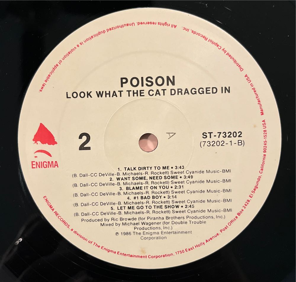 Look What the Cat Dragged In - Poison (12” - 33) music collectible - Main Image 4
