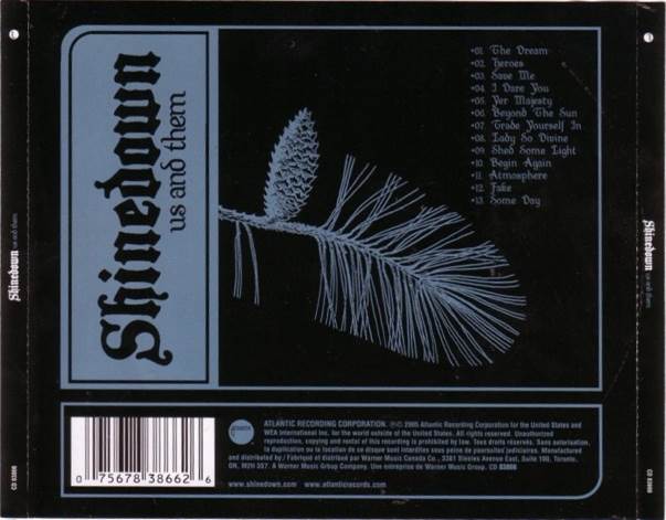 Us And Them - Shinedown (CD - 48) music collectible [Barcode 075678386626] - Main Image 2