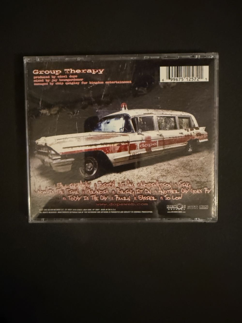 Group Therapy - Dope (CD - 39) music collectible [Barcode 699675125721] - Main Image 3