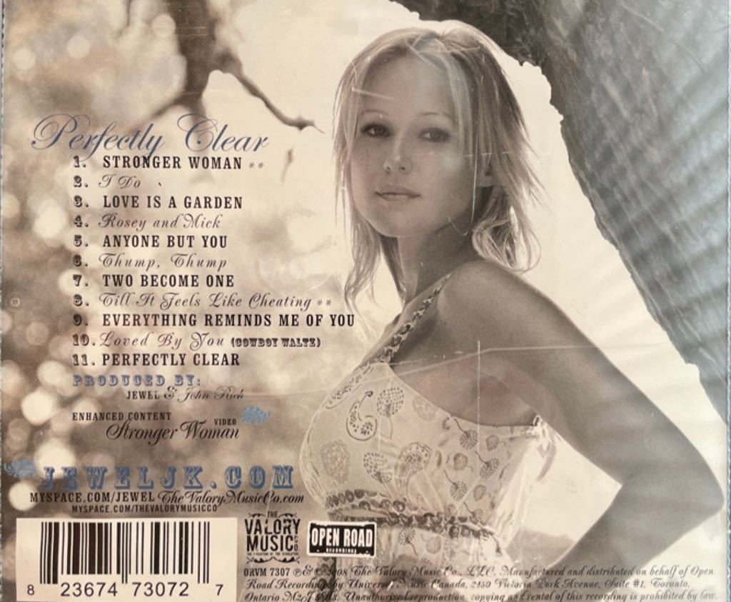 Perfectly Clear - Jewel (CD) music collectible [Barcode 823674730727] - Main Image 2