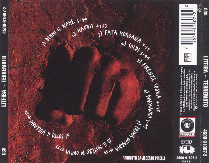 Terremoto - Litfiba (12” - 41) music collectible - Main Image 2