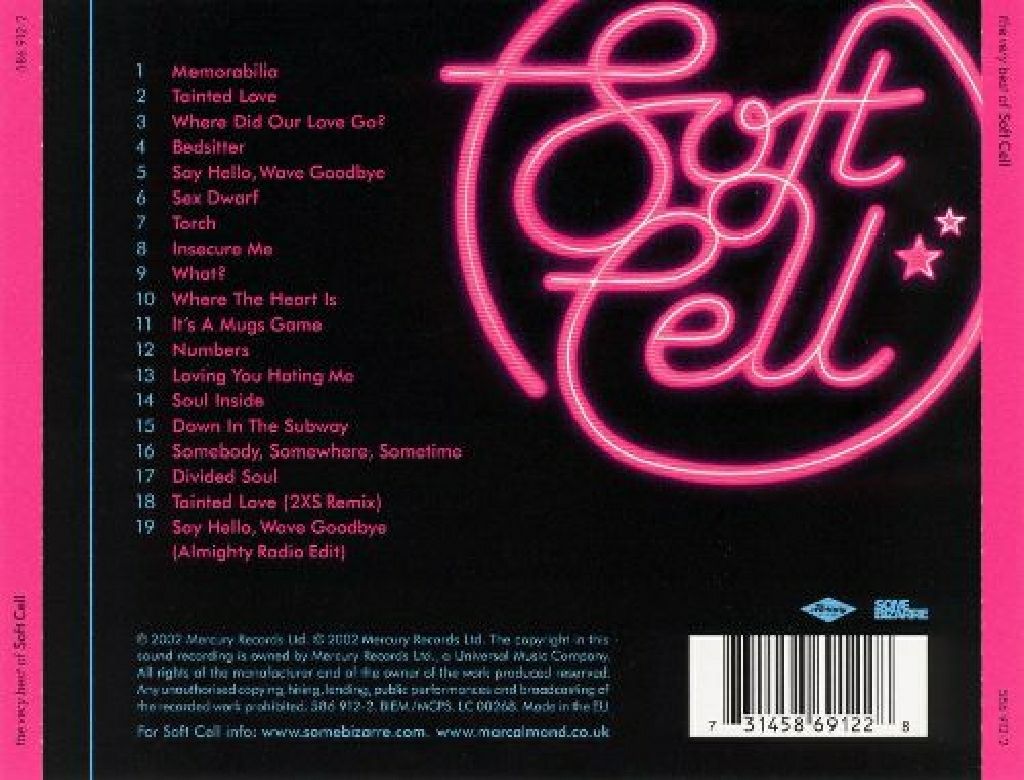 The Very Best of Soft Cell - Soft Cell (CD) music collectible [Barcode 766488755022] - Main Image 2