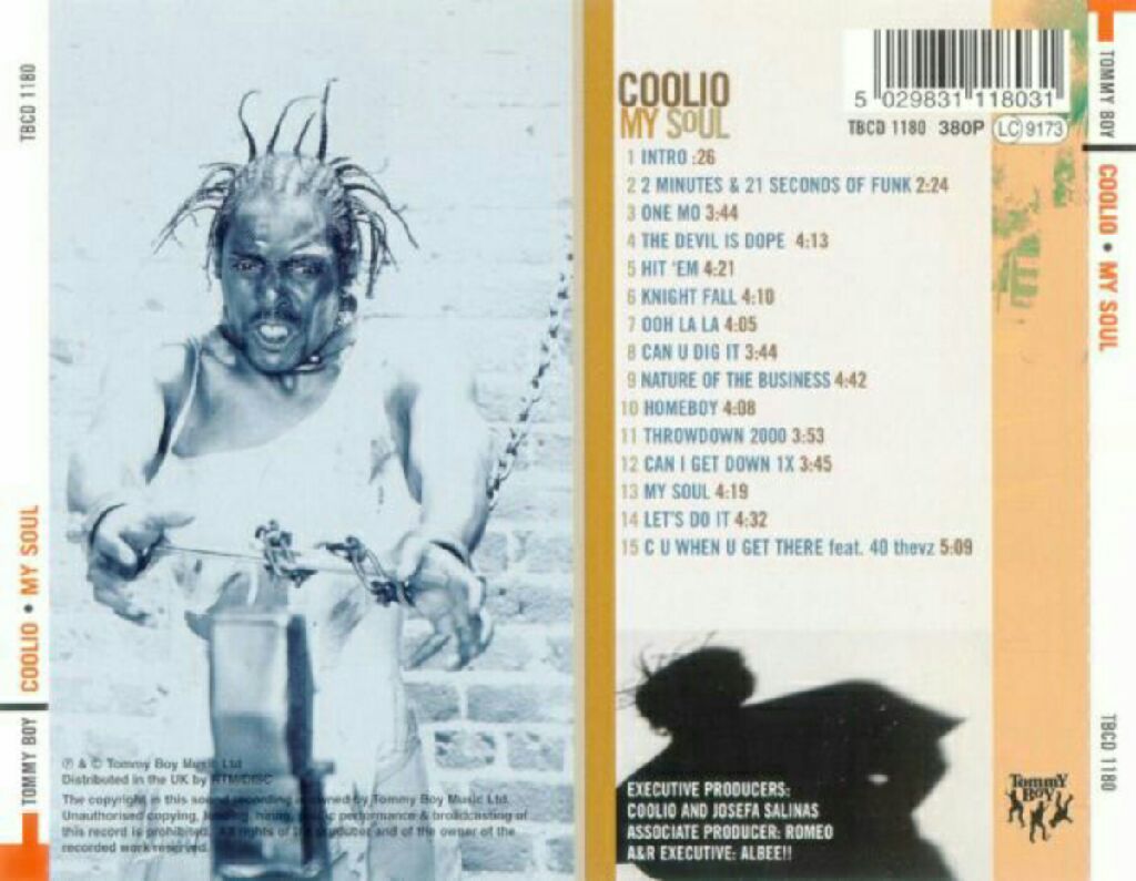 Coolio: My Soul - Coolio (CD - 58) music collectible [Barcode 5029831118031] - Main Image 2
