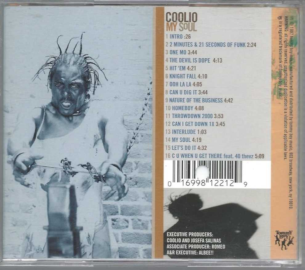 Coolio: My Soul - Coolio (CD - 58) music collectible [Barcode 5029831118031] - Main Image 3